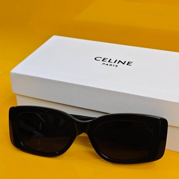 Celine Black Rectangular Sunglasses main image 8